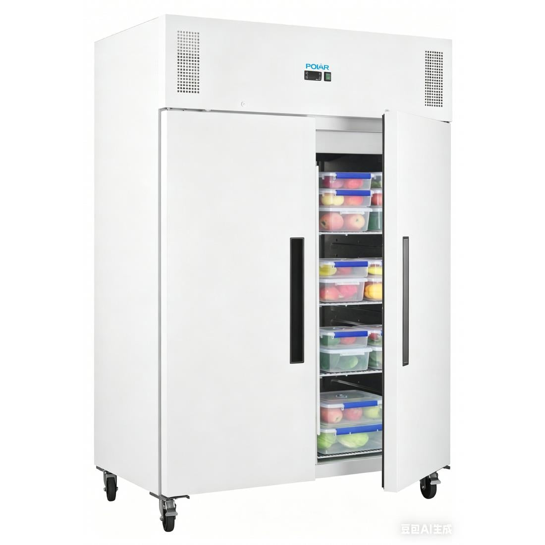 Armoire réfrigérée positive blanche Polar série G 2 portes 1 152L - Polar - PG042