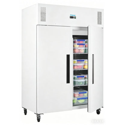 Armoire réfrigérée positive blanche Polar série G 2 portes 1 152L - Polar - PG042