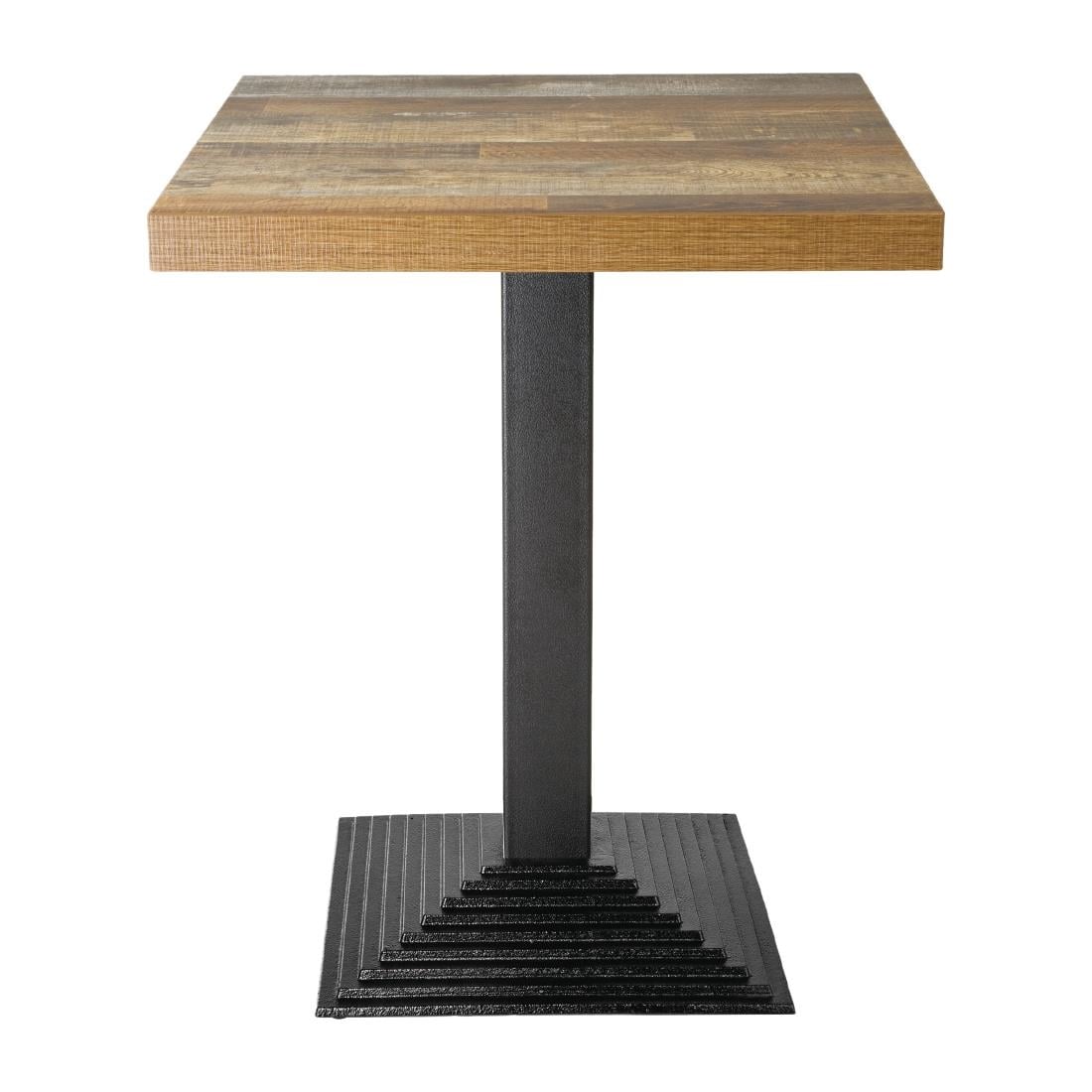 Plateau de table carré Bolero effet bois vieilli - 60 cm - Bolero - DR821