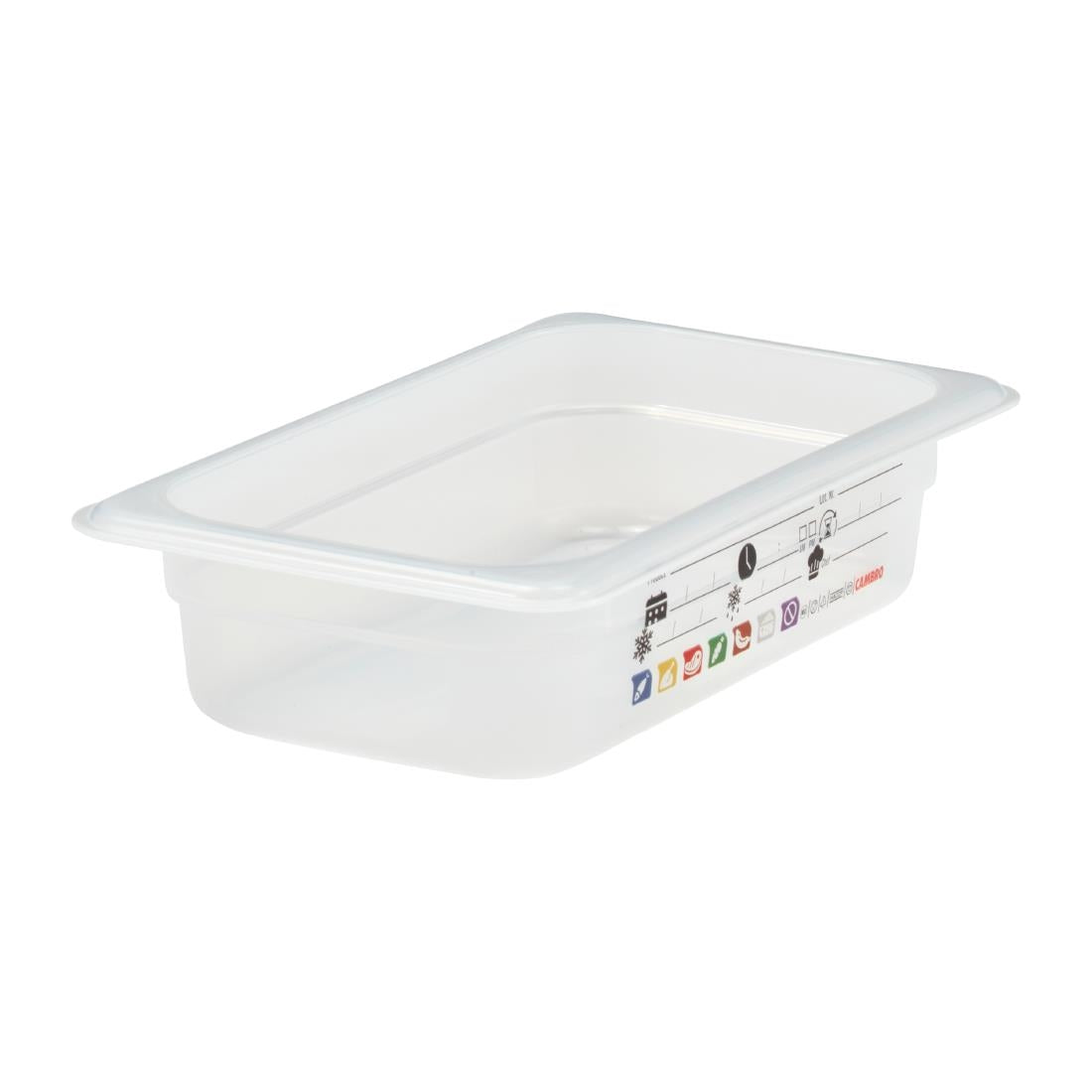 Bac en polypropylène Cambro Safetrak IML GN 1/4 65mm - Cambro - JN512