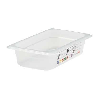 Bac en polypropylène Cambro Safetrak IML GN 1/4 65mm - Cambro - JN512
