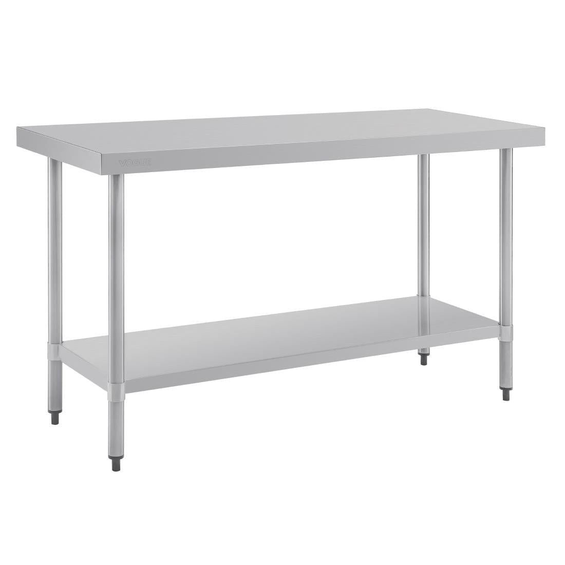 Table de préparation sans rebord en acier inoxydable Vogue 1500 x 600mm - Vogue - T377