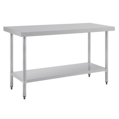 Table de préparation sans rebord en acier inoxydable Vogue 1500 x 600mm - Vogue - T377