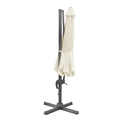 Parasol déporté professionnel Bolero Venice crème 3,5 m - Bolero - FU507