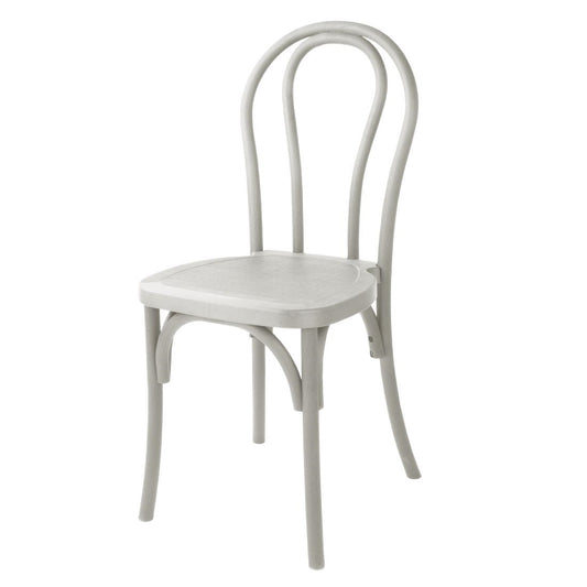 Chaises en résine style bois courbé Bolero Soho blanches (lot de 4) - Bolero - HW288