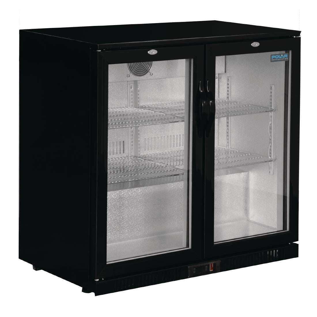 Arrière-bar deux portes pivotantes Polar Série G noir 208L - Polar - GL002