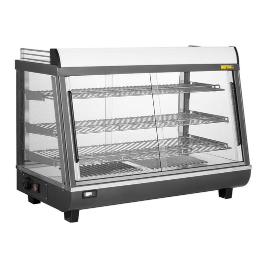Vitrine chauffante portes avant et arriere Buffalo 136L - Buffalo - HW928