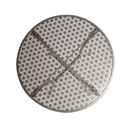 Table bistro ronde en acier ajouré Bolero grise 600mm - Bolero - GG703