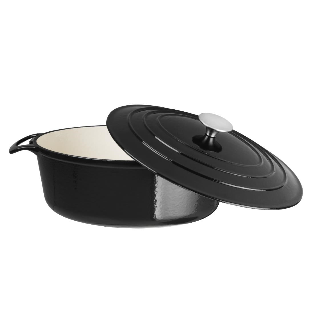Cocotte ovale Vogue noire 5L - Vogue - GH306