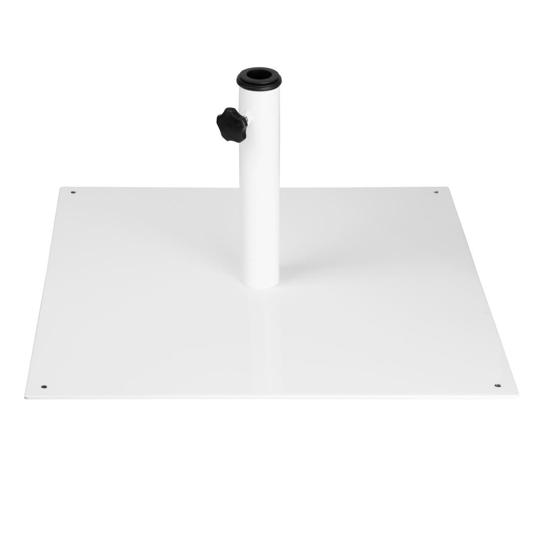 Pied de parasol plat en métal Bolero blanc 18kg - Bolero - FU510