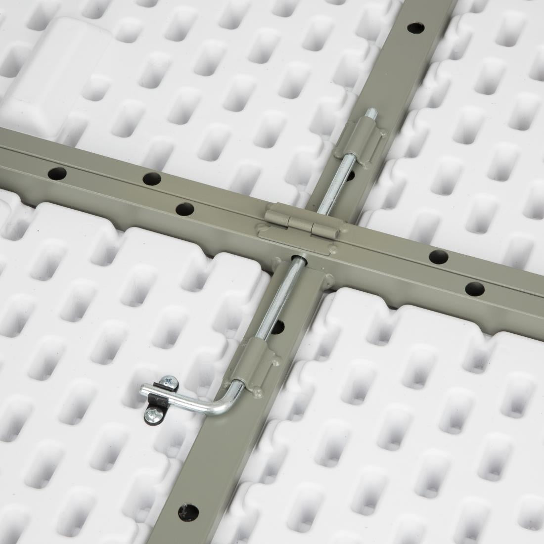 Table ronde pliable au centre Bolero blanche 1530mm - Bolero - CC506