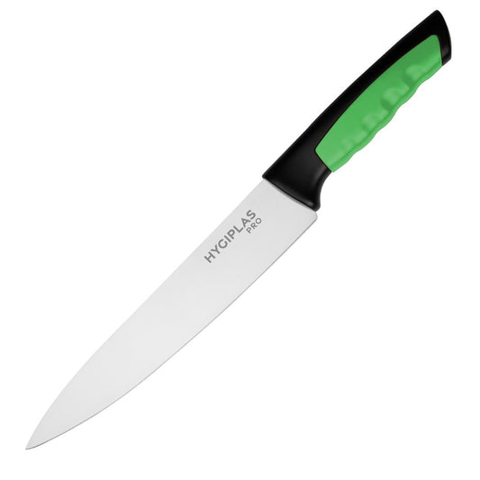 Couteau de cuisine Hygiplas Pro vert 21,5cm - Hygiplas - JD225