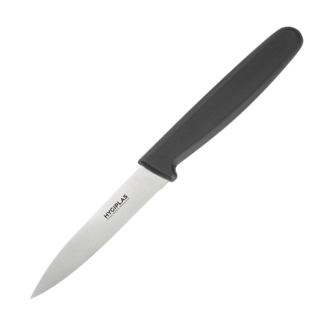 Couteau d'office lame droite Hygiplas noir 85mm - Hygiplas - C268