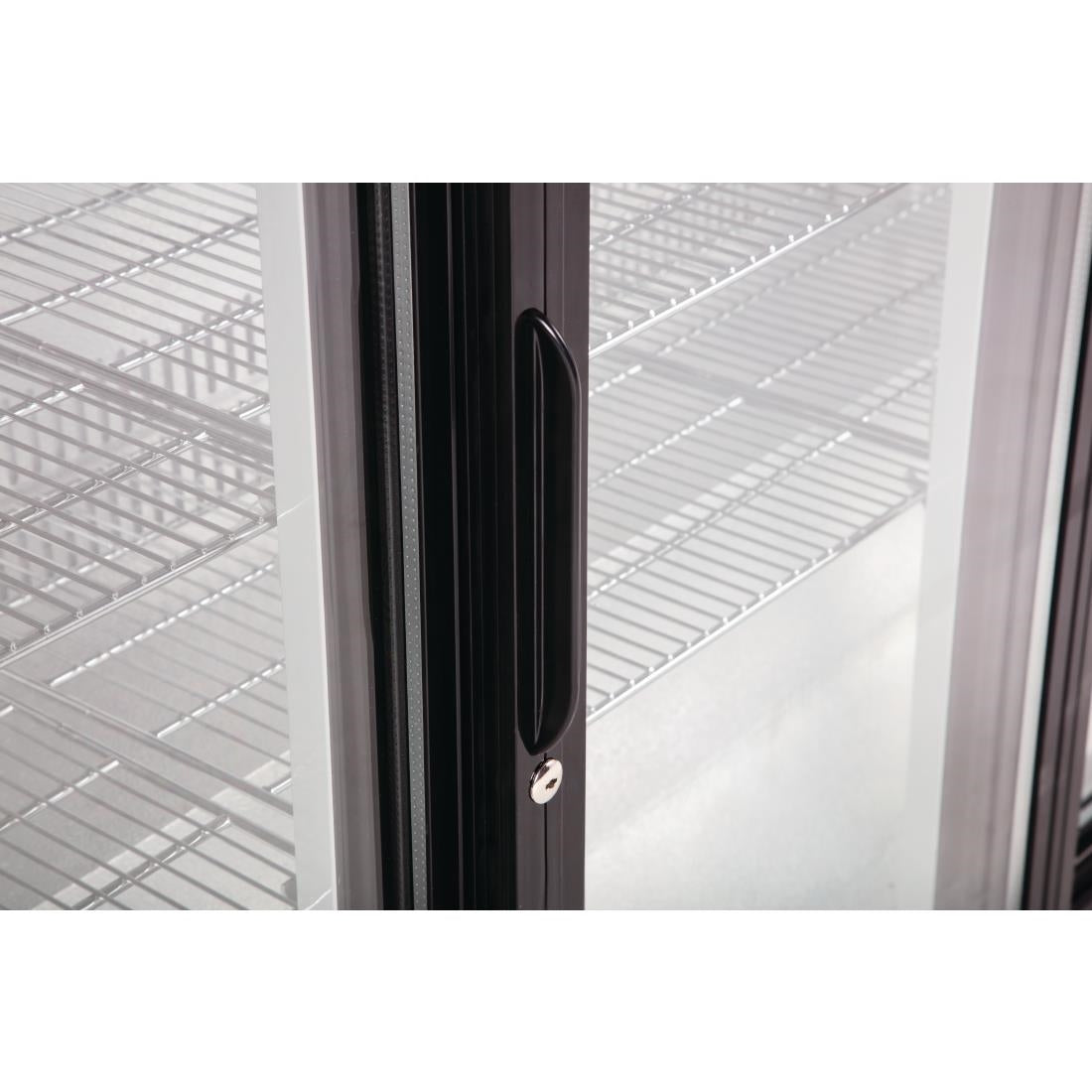 Arrière-bar deux portes coulissantes Polar Série G noir 208L - Polar - GL003