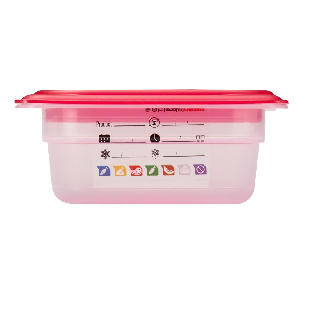 Bac en polypropylène Cambro Safetrak IML GN 1/6 65mm - Cambro - JN515