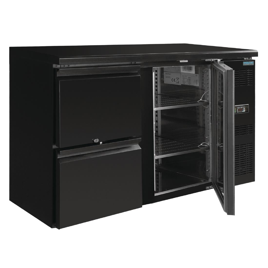 Arrière-bar Polar Série U 1 porte et 2 tiroirs - Polar - GL186