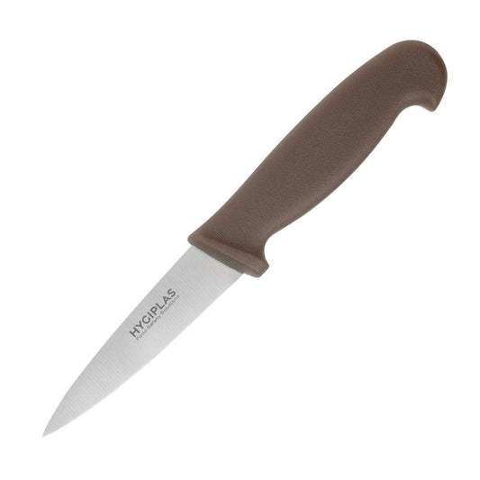 Couteau d'office Hygiplas marron 90 mm - Hygiplas - C840