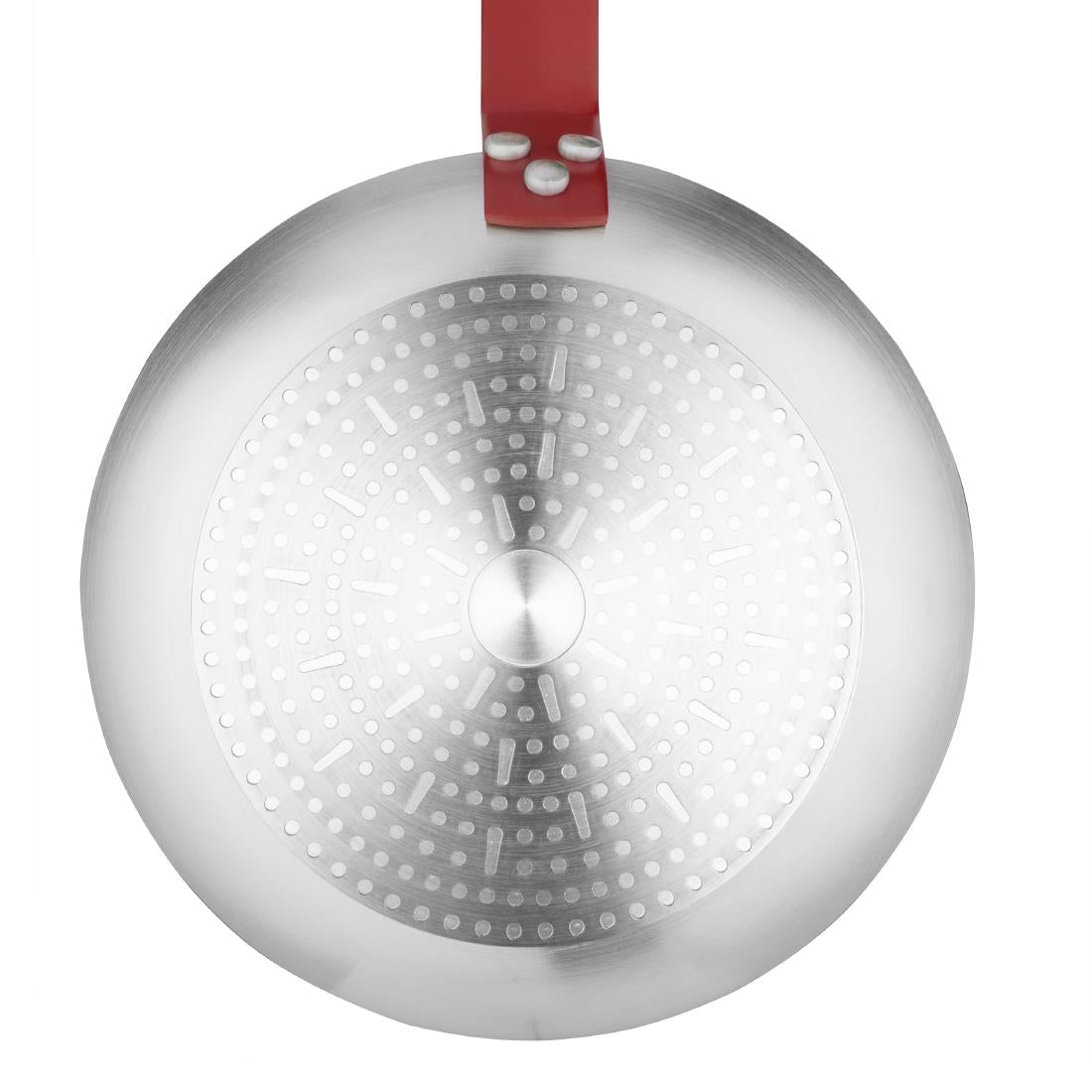 Poêle en aluminium antiadhésive Hygiplas Teflon Platinum Plus avec poignée rouge 24cm - Hygiplas - HT965