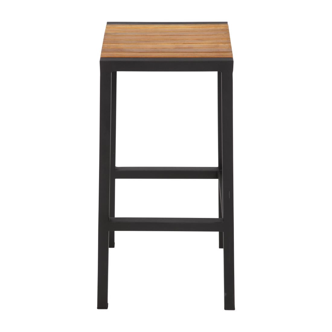 Tabourets de bar en acier et acacia Bolero (lot de 2) - Bolero - DS156