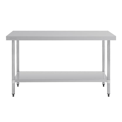 Table de préparation sans rebord en acier inoxydable Vogue 1500 x 600mm - Vogue - T377