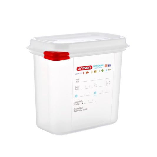 Boîtes alimentaires en polypropylène GN 1/9 Araven 1,5L (lot de 4) - Araven - T983