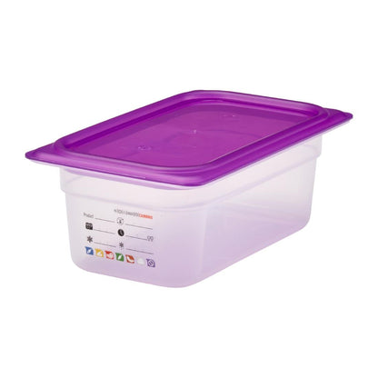 Bac en polypropylène Cambro Safetrak IML GN 1/4 100mm - Cambro - JN513