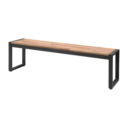 Bancs industriels en acier et acacia Bolero 160 cm (lot de 2) - Bolero - DS158