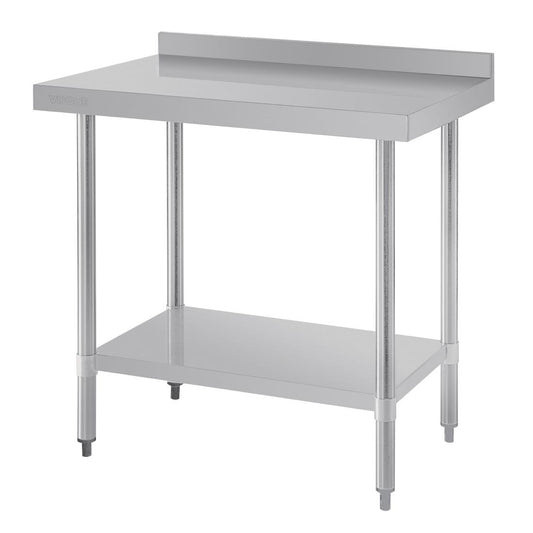 Table de préparation avec rebord en acier inoxydable Vogue 900 x 600mm - Vogue - T380