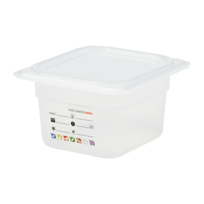 Bac en polypropylène Cambro Safetrak IML GN 1/6 100mm - Cambro - JN516