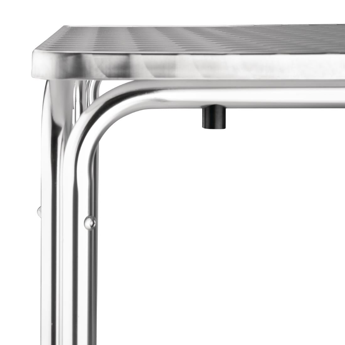 Table carrée inox et aluminium Bolero 600mm - Bolero - CG837