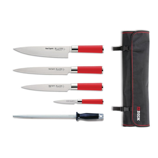 Ensemble de 5 couteaux Dick Red Spirit et étui - Dick - S902