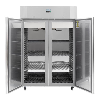 Armoire réfrigérée positive deux portes économe en énergie Polar Série U 1 400L - Polar - UA032