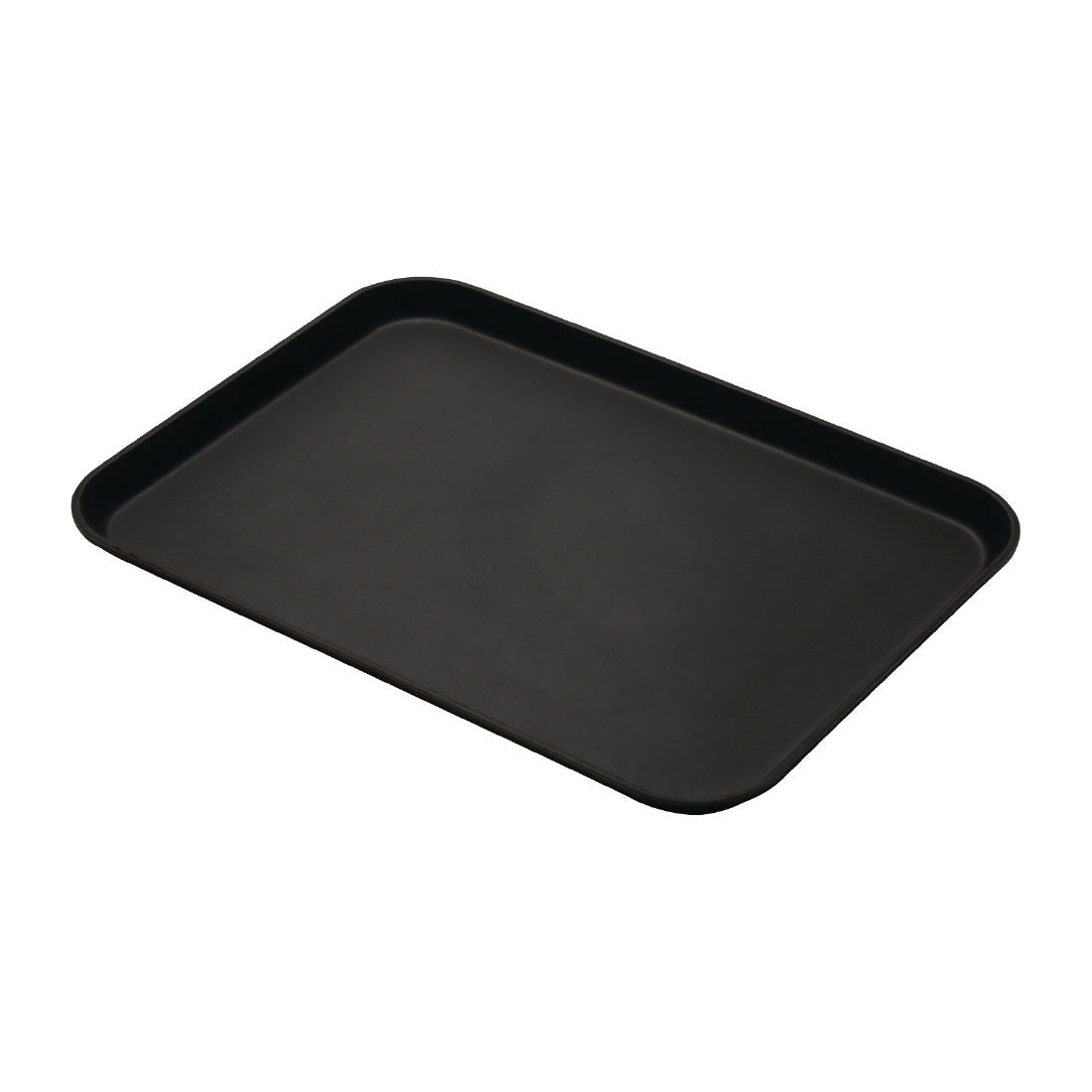 Plateau de service rectangulaire fibre de verre antidérapant Camtread Cambro noir 450x650mm (lot de 6) - Cambro - CL930