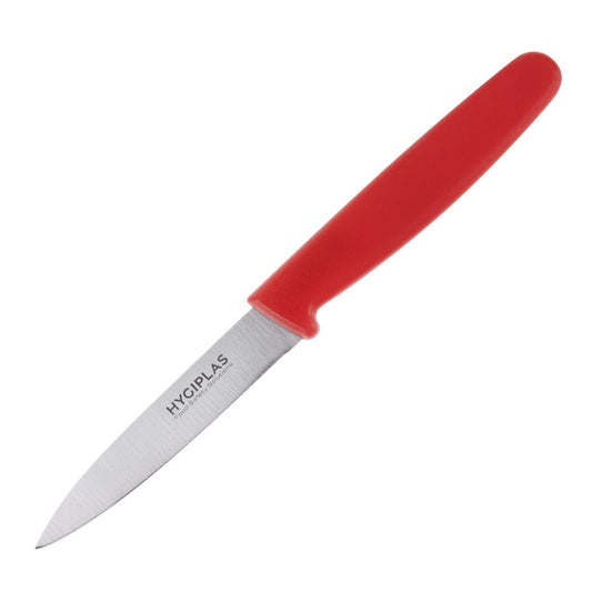 Couteau d'office Hygiplas rouge 75 mm - Hygiplas - C542