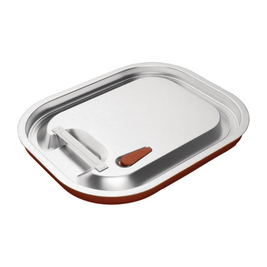 Couvercle hermétique inox et silicone Vogue GN 1/2 - Vogue - CP269