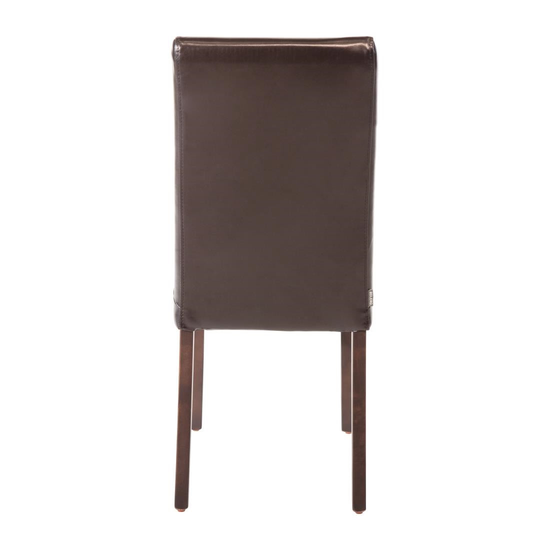 Chaises en simili cuir Bolero marron foncé (lot de 2) - Bolero - GF955