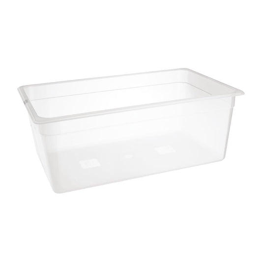 Bac en polypropylène GN 1/1 sans couvercle Nisbets Essentials 200mm - Nisbets Essentials - FA822