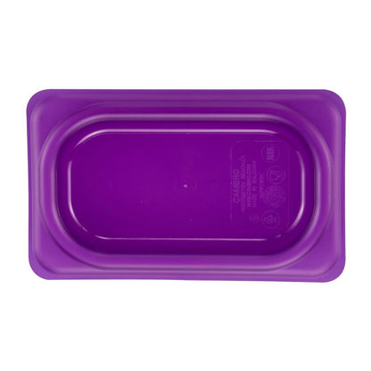 Couvercle hermétique en polypropylène GN 1/9 Cambro Safetrak IML violet - Cambro - JN550
