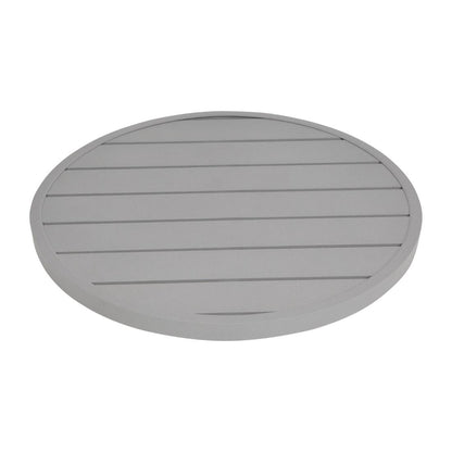 Plateau de table rond en aluminium Bolero gris clair 580 mm - Bolero - FX038