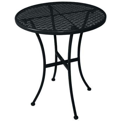 Table bistro ronde en acier ajouré Bolero noire 600mm - Bolero - GG705