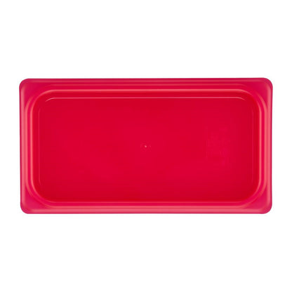 Couvercle hermétique en polypropylène GN 1/3 Cambro Safetrak IML rouge - Cambro - JN536