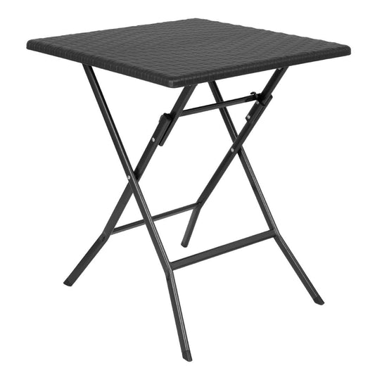 Table pliante carrée Bolero noire 620mm - Bolero - GR772
