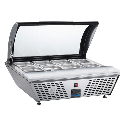 Comptoir de préparation positif économe en énergie Polar Série G 4 x GN 1/3 - Polar - GP293