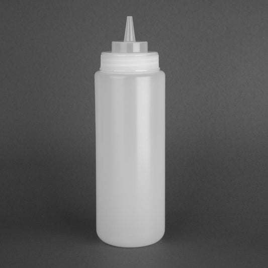 Distributeur de sauce à col large Vogue 909ml transparent - Vogue - E093