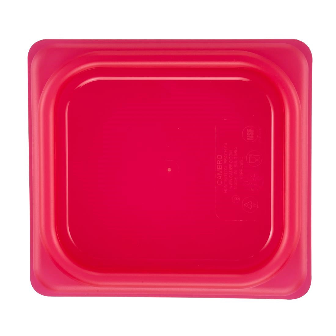 Couvercle hermétique en polypropylène GN 1/6 Cambro Safetrak IML rouge - Cambro - JN548