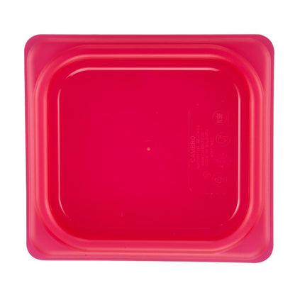 Couvercle hermétique en polypropylène GN 1/6 Cambro Safetrak IML rouge - Cambro - JN548