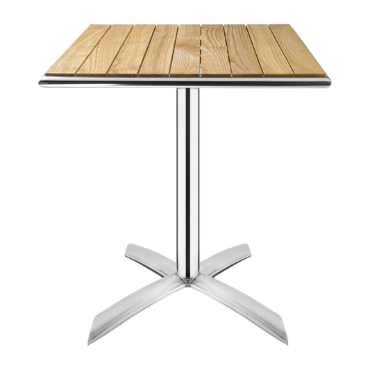 Table bistro carrée plateau basculant frêne Bolero 600mm - Bolero - GK991