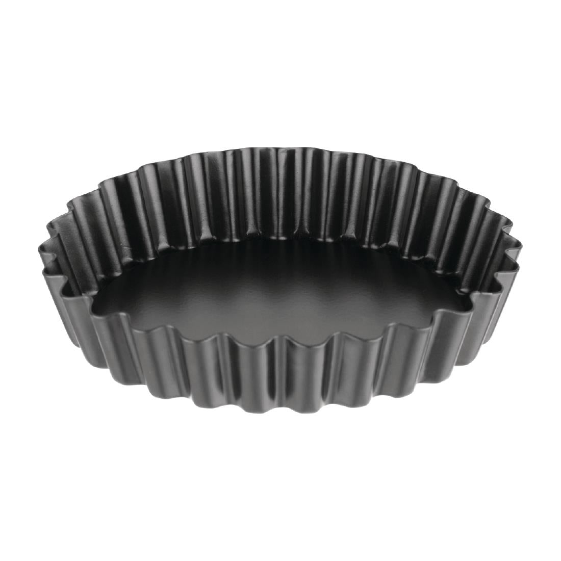 Moule à tartelette cannelé antiadhésif avec fond amovible Vogue 10 cm (lot de 3) - Vogue - CW991
