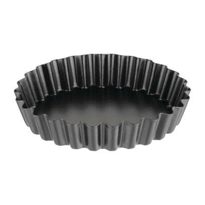Moule à tartelette cannelé antiadhésif avec fond amovible Vogue 10 cm (lot de 3) - Vogue - CW991