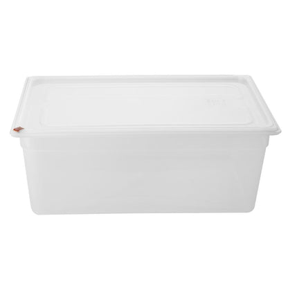 Bacs PP Hygiplas Click GN 1/1 avec couvercles et 7 clips de couleur 200mm 25,6L (lot de 2) - Hygiplas - FZ088